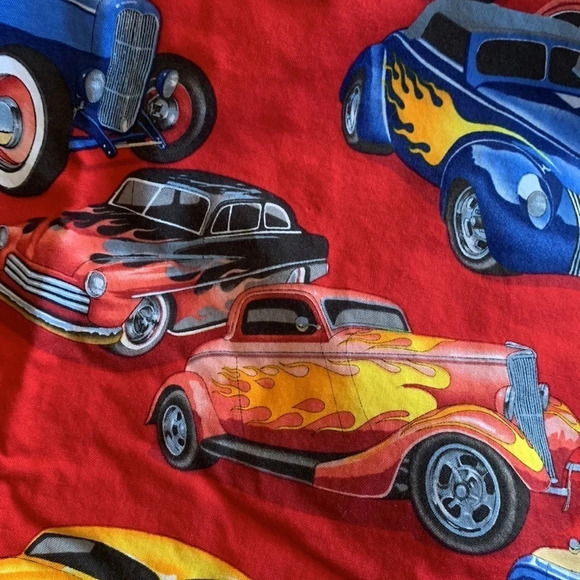 Handmade Classic Cars blanket, Blue side super soft 38"x64" - Picture 2 of 5